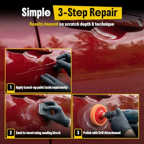 Scratch and Swirl Remover (Scratch Remover Kit with Sanding Block)