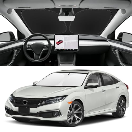 Custom Fit Windshield Sun Shade for Honda Civic 2016 (for 2016-2021 Honda Civic)
