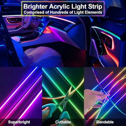 Dreamcolor Acrylic Interior Car LED Strip Light (Dreamcolor 6 in 1)