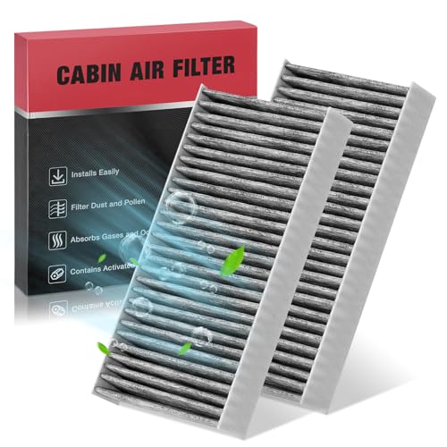 2 Pack Cabin Air Filter CF10135 Compatible with Honda Element CR (4.6" x 9.1" x 2.5" / CF10135)