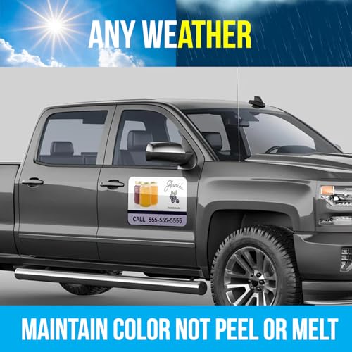 2pc 9x12 Custom Full Color Magnetic Car Signs (9"x12")