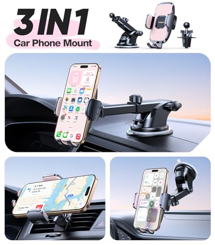 Pink Phone Holders for Your Car【Ultra (Pink)