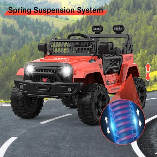 12V Kids Electric Ride On Truck Car w (Red)