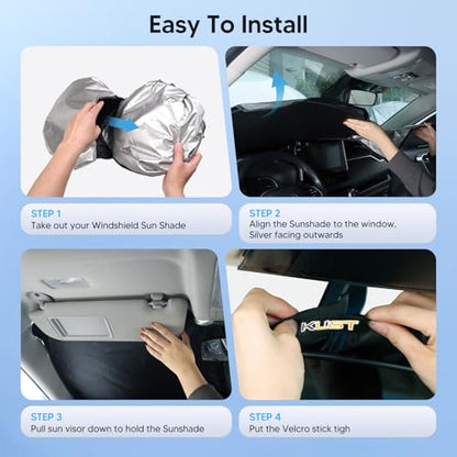 Windshield Sun Shade for 2018 (FOR | Jeep Wrangler &Jeep Gladiator 2018-present)