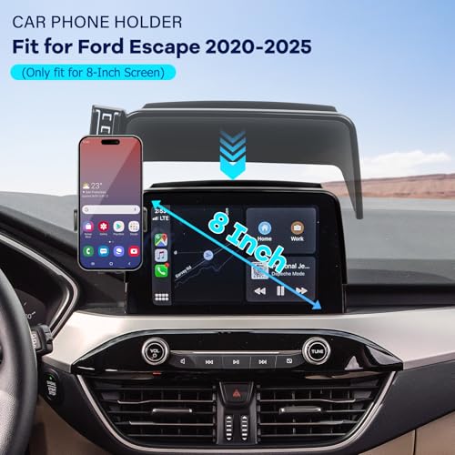 Car Phone Holder for 2020 (For Ford Escape 2020-2025 8inch)