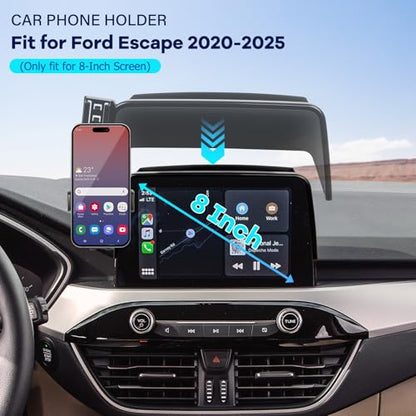 Car Phone Holder for 2020 (For Ford Escape 2020-2025 8inch)