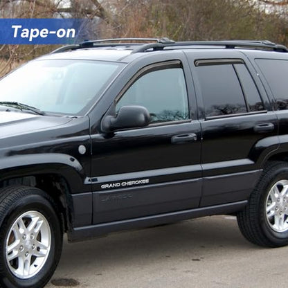 Window Visors Rain Guards for 1999 (1999-2004 Jeep Grand Cherokee)
