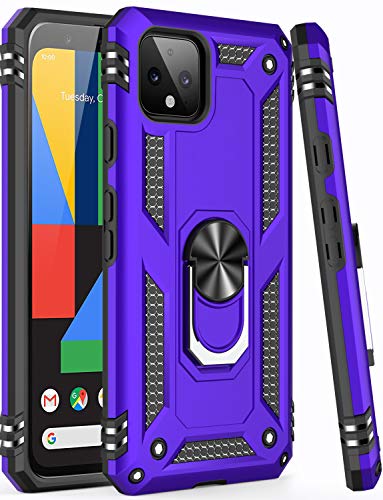 for Google Pixel 4 Case with Screen Protector (Purple / Google Pixel 4)