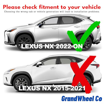Window Deflectors Smoke Tinted in (For NX 2022-2026)