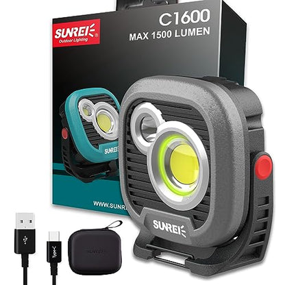 LED Rechargeable Magnetic Work Light SUNREI Mechanic Light (C1600 / Gary)