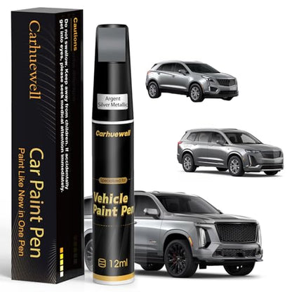 Touch Up Paint for Cadillac Argent Silver Metallic (For Cadillac / Argent Silver Metallic(GXD/WA130H) for CT4/CT5/Escalade/LYRIQ/XT4/XT6/XT5/Celestiq/Optiq/Vistiq)