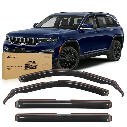 in Channel Rain Guards for Jeep Grand Cherokee L 2021 (Grand Cherokee L 2021-2024)