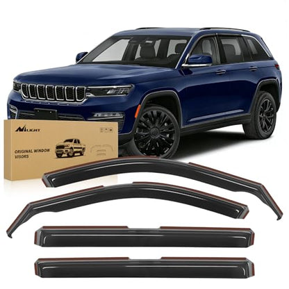 in Channel Rain Guards for Jeep Grand Cherokee L 2021 (Grand Cherokee L 2021-2024)