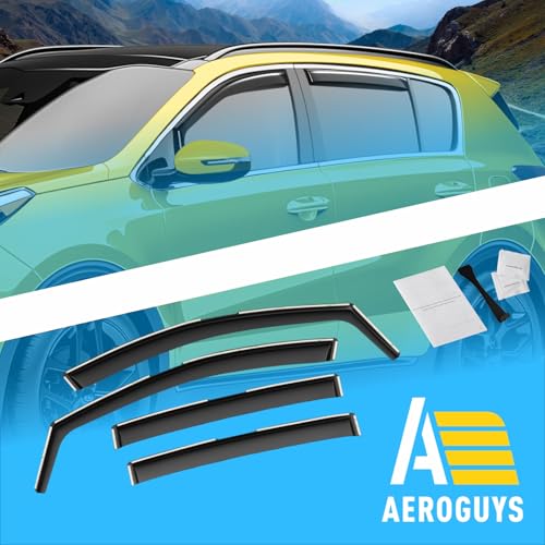 Extra Durable Window Deflectors in (For Kia Sportage 17-22)