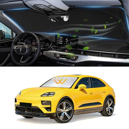 Custom Fit Macan Windshield Sunshade for 2026 2025 (Fit Macan 2014-2026)