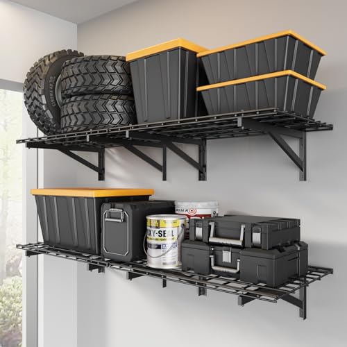 4 Pack Wall Mounted Garage Shelving (4 pack-2x3ft)