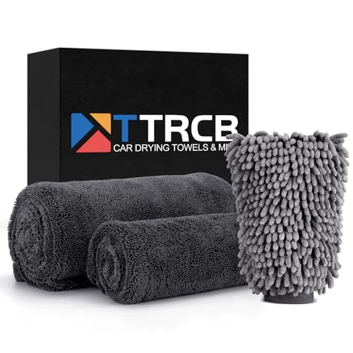 2 Pack Car Drying Towel (Grey / 36" x 24" & 16" x 16")