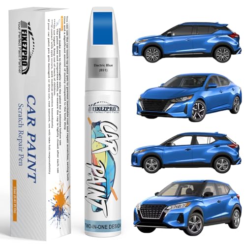 B51 Electric Blue Touch Up Paint for Nissan (For nissan / Electric Blue(B51) Compatible with Automotive Scratch Repair for Sentra/Kicks/Versa/Juke)