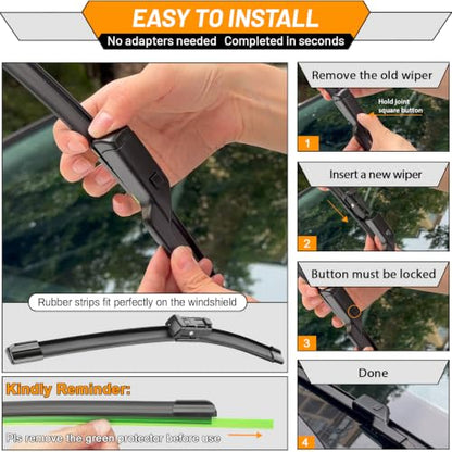 Windshield Wiper Blade Replacement for BMW X5 2019 (26"+20"+14B")