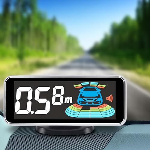 Car Parking Sensors Kit Reverse Radar parktronic System Auto Electronics Vehicle Back Assistant Reverse 8 Sensor (Red)