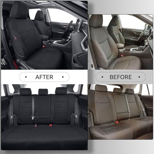 Camry Car Seat Covers Custom for Toyota 2025 2026 Camry (Polyester(Black) / 2025-2026 Camry Hybrid (XLE/XSE))