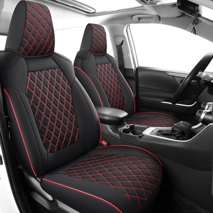 Car Seat Covers Full Set for Toyota RAV4 2019 (Red / 2019-2025 RAV4 Hybrid(Non XSE&2022-2025 SE Hybrid))
