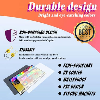 Custom Magnet Car Stickers (30x30cm/11.8x11.8in)