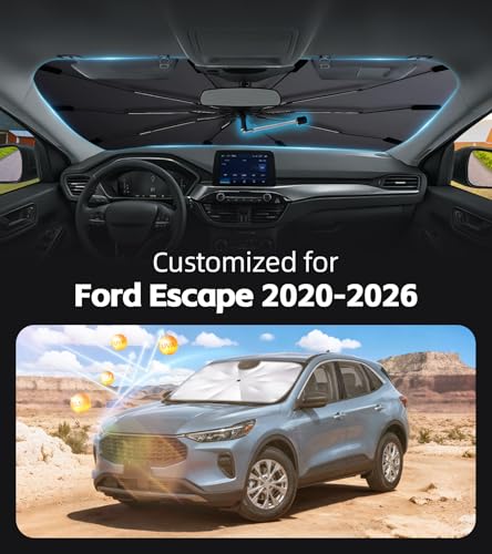 Windshield Sun Shade for Ford Escape 2020 (Fit for Ford Escape 2020-2026)