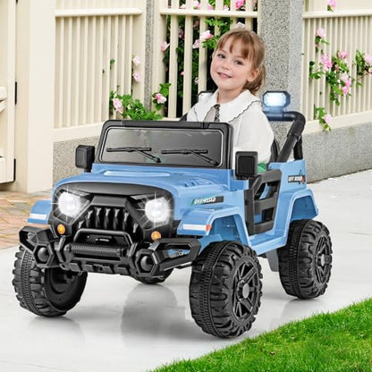 12V Kids Ride on Truck Car (Blue)