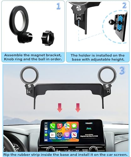 Car Phone Holder for Nissan Armada 2021 (fit for 2021-2024 Nissan Armada(12.3 Inch Screen))