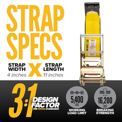 4 Inch x 11 Inch Replacement Fixed Ends (200 Straps)