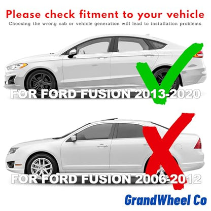 Window Deflectors Smoke Tinted in (For Fusion 13-20)
