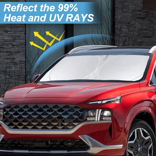 Windshield Sun Shade for Hyundai Santa Fe 2019 (for 2026-2019 Hyundai Santa Fe)