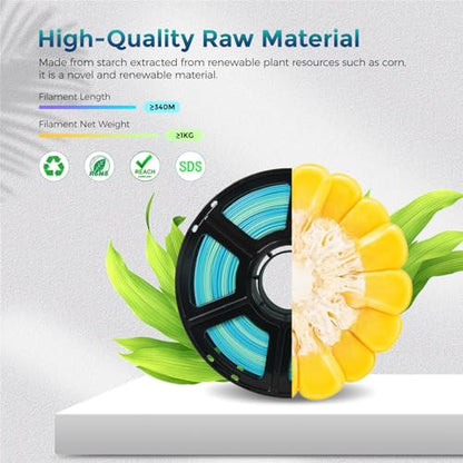 PLA Filament 1.75mm + (Blue Yellow Gradient)