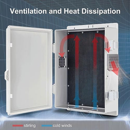 Outdoor Electrical Junction Box (13"H x 9.2"L x 3.7"W & Standard)