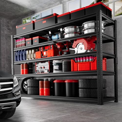 Storage Shelves (Black / 5 tier 60" L x 24" W x 78" H 1 PC)