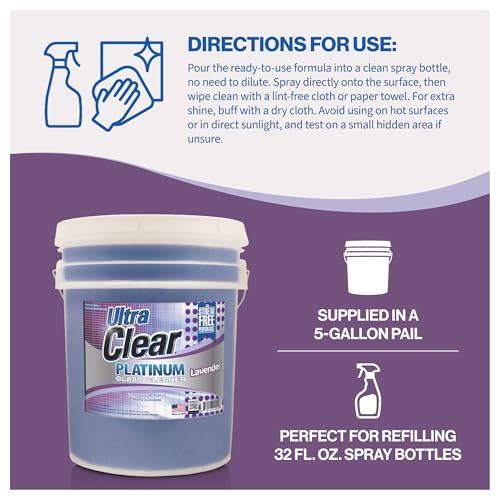 Ultra Clear Platinum Glass Cleaner (Glass Cleaner / Lavender)