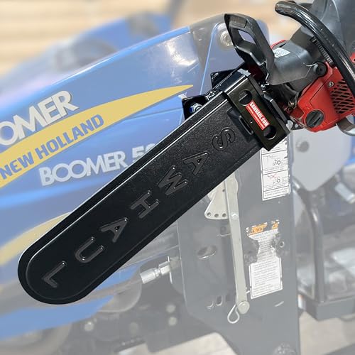 GearHaul SawHaul SnapLok Rotating Tractor Chainsaw Carrier (Rotating - Tractors / 20 Inch Scabbard / Black)