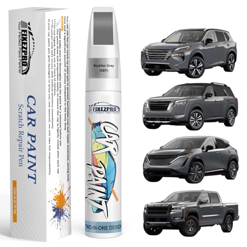 KBY Boulder Gray Touch Up Paint for Nissan (For nissan / Boulder Gray(KBY) Compatible with Rogue/Pathfinder/Frontier/Kicks/Murano)