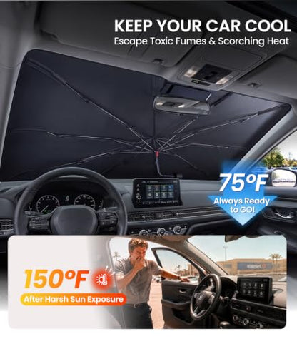 Custom Fit Windshield Sun Shade Umbrella for Honda HR (Custom Fit Windshield Sun Shade (F150) / Honda HR-V 2016-2026)
