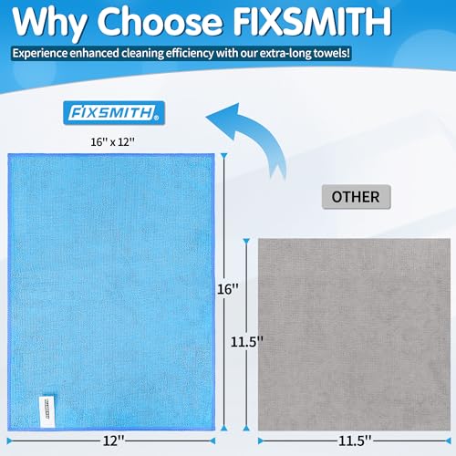 Blue Microfiber Cleaning Cloth (8pk / Blue)