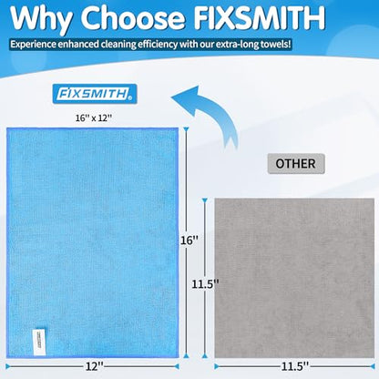 Blue Microfiber Cleaning Cloth (8pk / Blue)