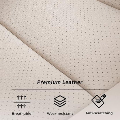 CRV Car Seat Covers Custom Fit for Honda 2015 (Leatherette(Beige) / 2015-2016 CRV LX,EX,SE,EX-L,Touring)