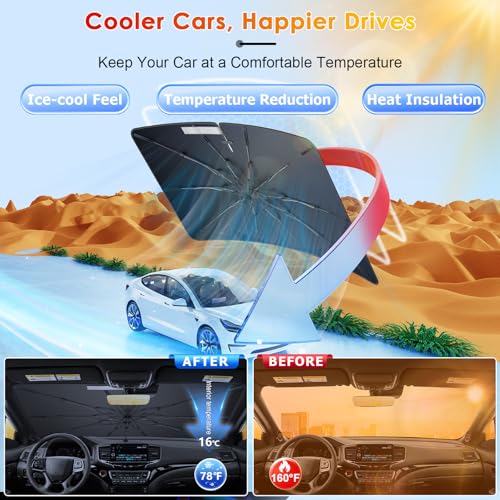 for Windshield Sunshade Umbrella for 2016 (for 2016-2026 Ridgeline)