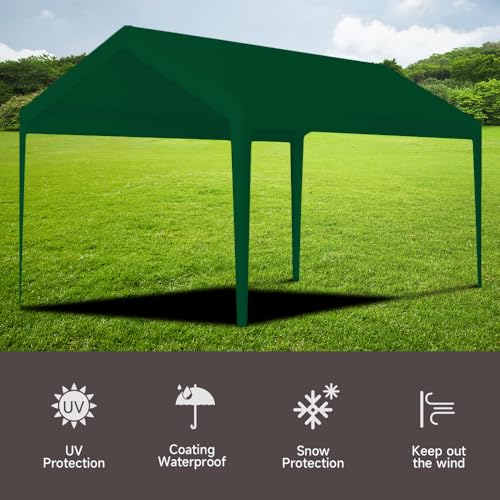 10 x 20 FT Carport Replacement Cover (10'x20' / Green)
