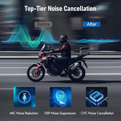 TK X4 Motorcycle Bluetooth Headset (TK-X4 Double Pack)