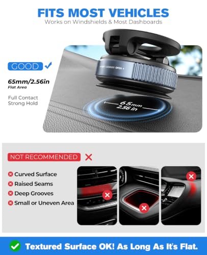 Magnetic Car Phone Holder for MagSafe (Black)