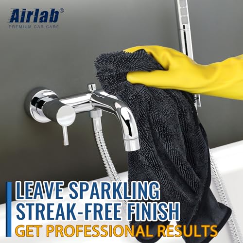 Microfiber Towel Car Drying Detailing Wash Cloth Car Care (Grey-black)