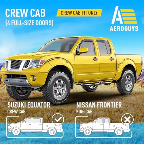 Extra Durable Window Deflectors in (For Nissan Frontier 05-21)