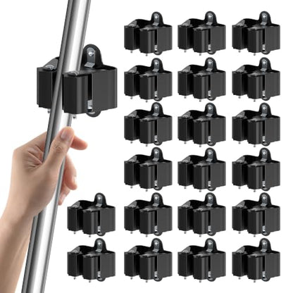 Broom Holder Wall Mount 20 Pack (20 / Black)